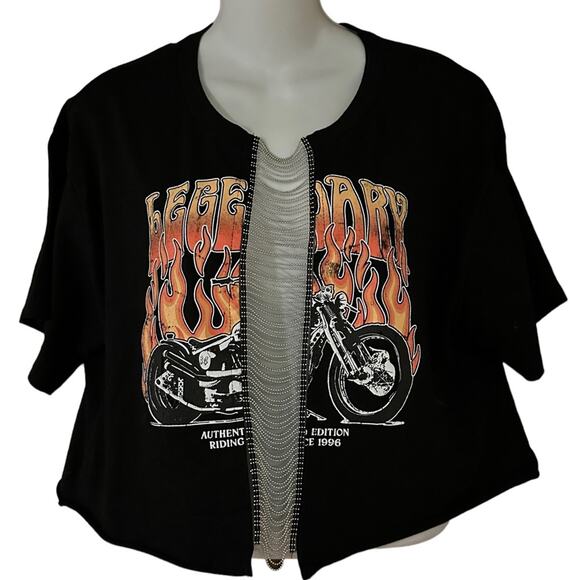 Legendary Black Crop Top - Picture 1 of 5